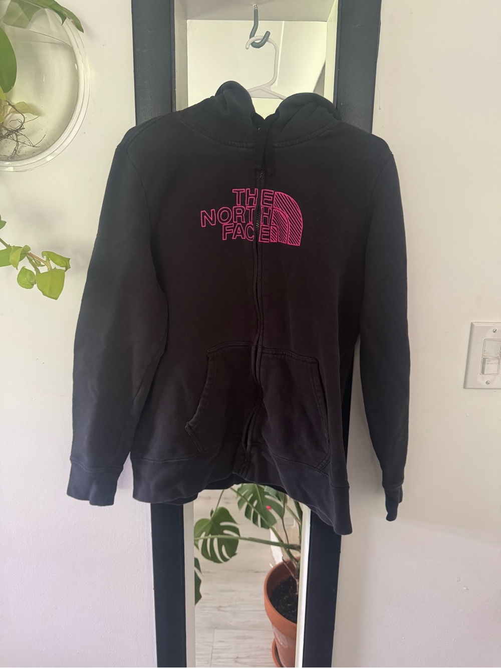 The North Face Black Womens Hoodie with White Label